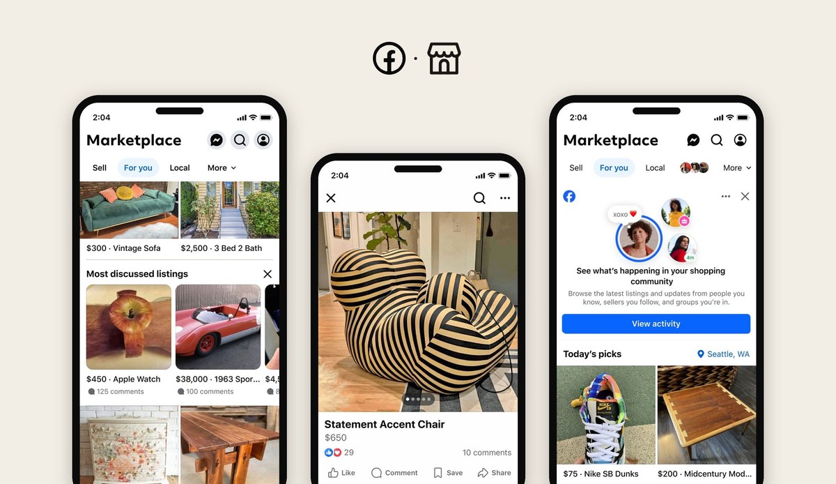 The redesigned Marketplace