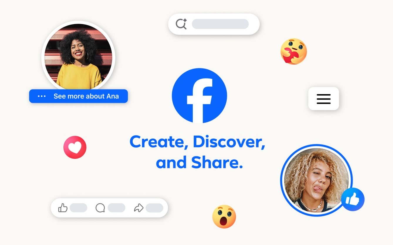The simplified Facebook Profile
